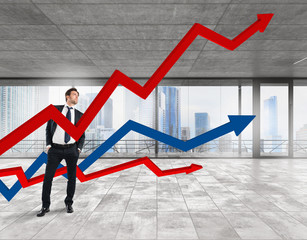 Wall Mural - Growth in profits