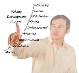 Poster - Diagram of Website Development Process