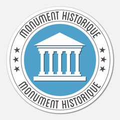 Sticker - Logo monument historique.