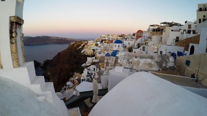 Wall Mural - Oia village in the morning light, Santorini, Greece