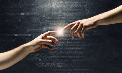 Wall Mural - partnership and interaction