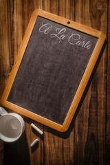 Poster - composite image of a la carte message