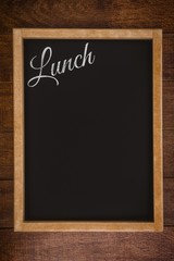 Poster - Composite image of lunch message on a white background