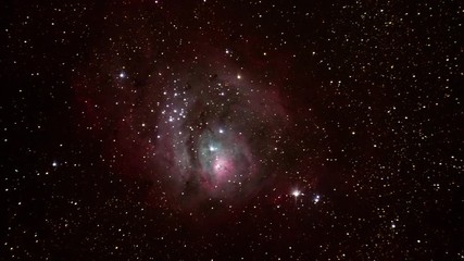 Wall Mural - A slow zoom on the Lagoon Nebula