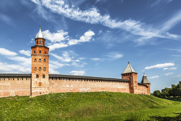 Wall Mural - The Kremlin walls in Novgorod the Great (Veliky Novgorod), Russia