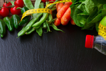 Wall Mural - Healthy food on table