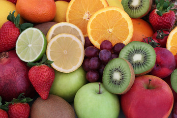 Wall Mural - Healthy Fresh Fruit Selection