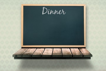 Poster - Composite image of dinner message