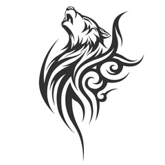 tribal tattoo wolf designs