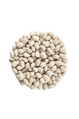 Poster - circle shape made of white beans