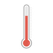 thermometer icon flat design vector