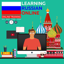 Learning Russian Online. Online Training. Distance Education. Online Education. Language Courses, Foreign Language, Language Tutorial