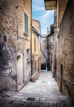 Captivating Street Of Old Montepulciano