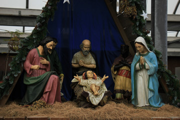 Christmas nativity scene