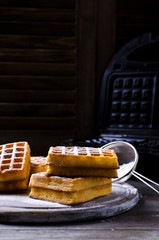 Wall Mural - Homemade Belgian waffles