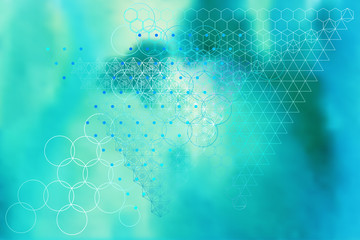 Wall Mural - Sacred geometry symbols and elements background. Cosmic universe big bang alchemy religion philosophy astrology science physics chemistry and spirituality themes