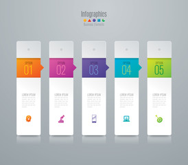 Aufkleber - Infographic design template and marketing icons.