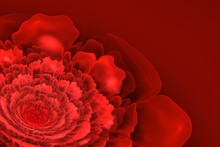 Red Fractal Blossom