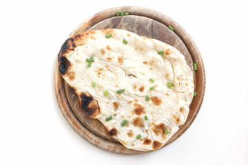 Wall Mural - Indian naan bread isolated