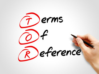 Poster - TOR - Terms of Reference, acronym business concept