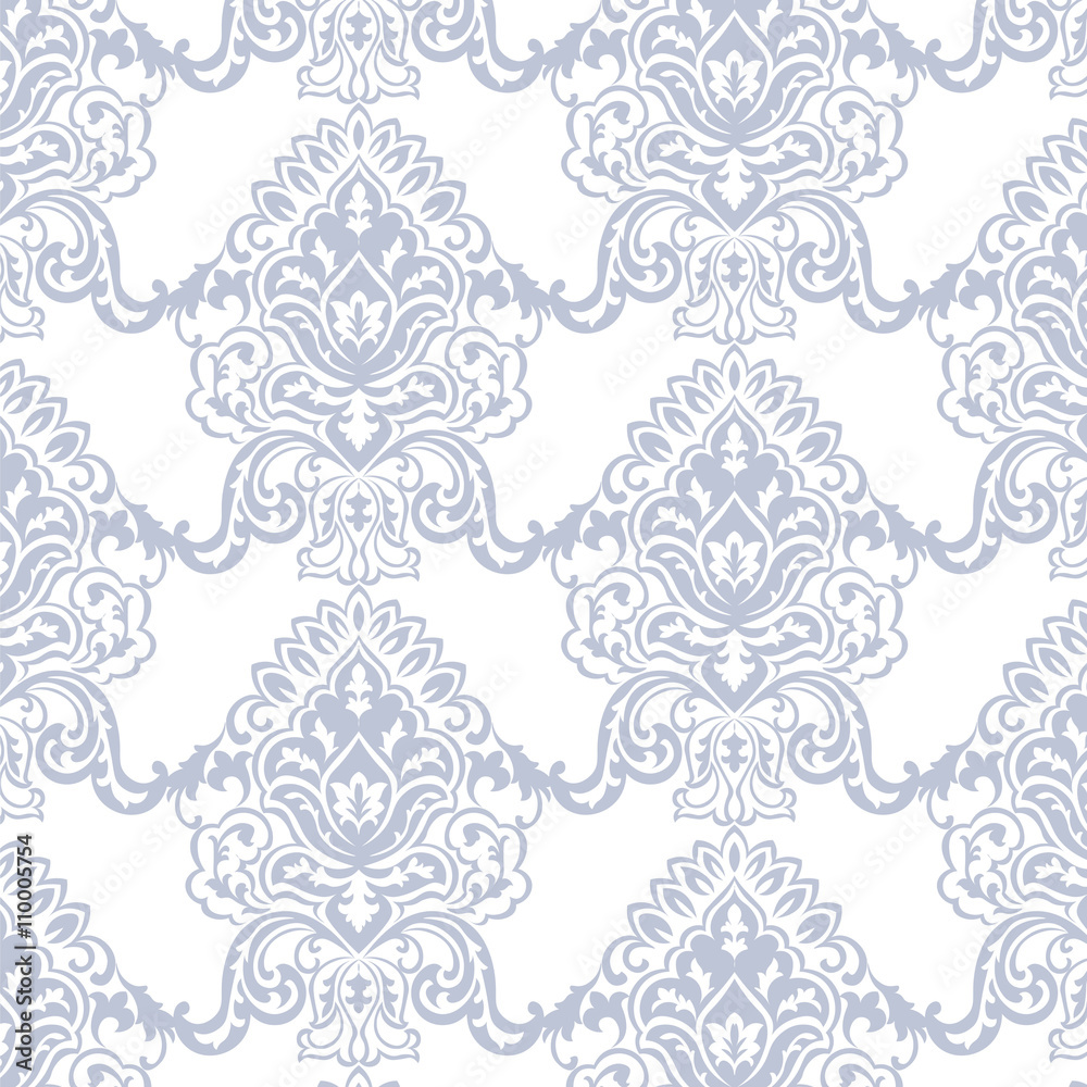 Vector Classic Baroque floral damask pattern background. Luxury classic ...