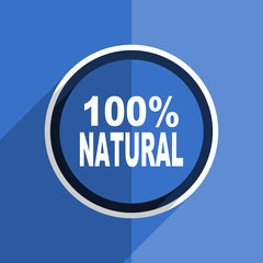 Poster - blue flat design natural modern web icon