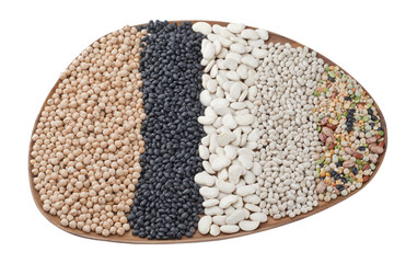 Wall Mural - assorted beans and peas