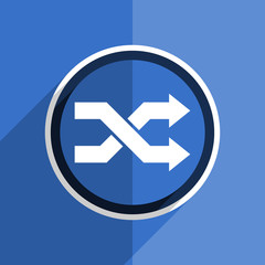 Aufkleber - blue flat design aleatory modern web icon
