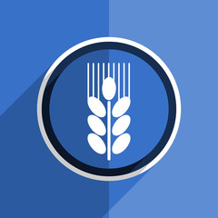 Poster - blue flat design grain modern web icon