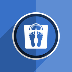 Aufkleber - blue flat design weight modern web icon