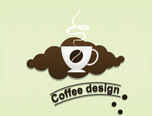 Coffee Cup Flavor Design Background