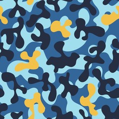 Canvas Print - Colorful Camouflage Pattern