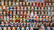 Colorful Russian Nesting Dolls