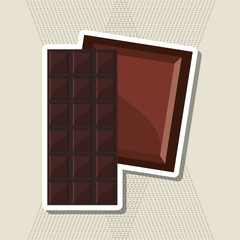 Wall Mural - Flat illustration about chocolate design , sweet and delicious