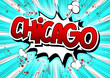 Chicago - Comic book style word.