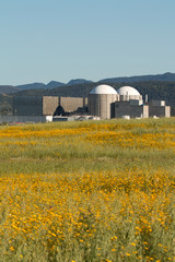 Almaraz nuclear power plant in the center of Spain