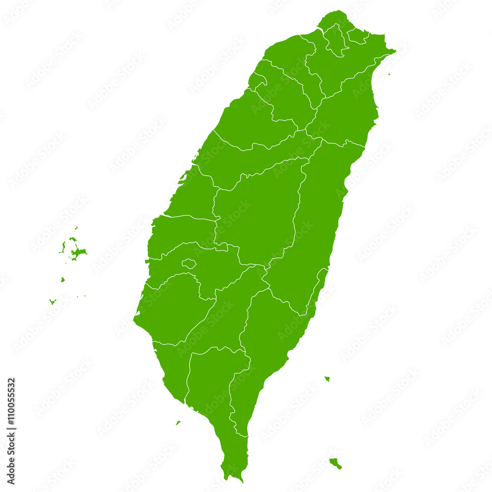 台湾 地図 国 アイコン Stock Vector | Adobe Stock