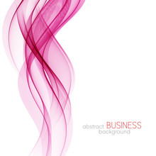Abstract Vector Background, Pink Wavy 