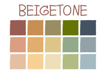 Beigetone Color Tone Without Code Vector Illustration