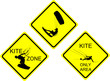 T-shirt vector kitesurfing signs