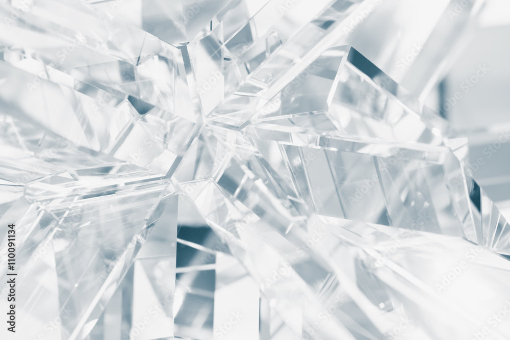 abstract background of crystal refractions - obrazy, fototapety, plakaty 