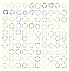 Wall Mural - set of elegant monogram design. vector illustration.