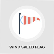 Meteorological Tower Icon Flat