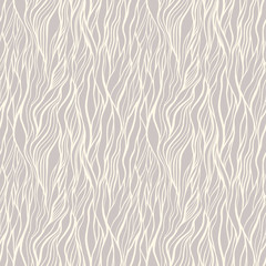 Wall Mural - seamless pattern with doodle waves ornament