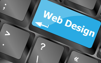 Poster - Web design text on a button keyboard key. Keyboard keys icon button vector. Keyboard Icon, Keyboard Icon Vector, Keyboard Icon Art, Keyboard Icon App