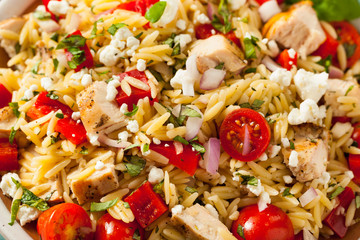 Wall Mural - Homemade Chicken Orzo Salad