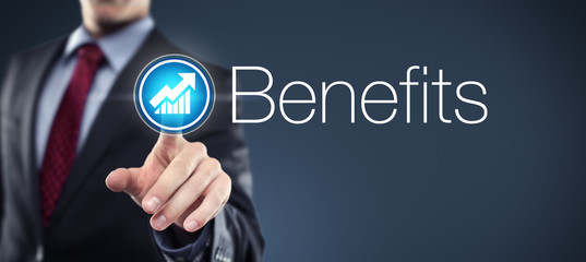 Wall Mural - Businessman / Benefit