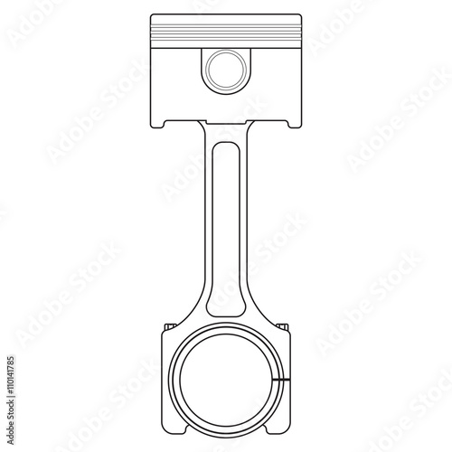 Piston. Outline icon Buy this stock vector and explore similar vectors at Adobe Stock Adobe