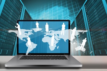 Poster - composite image of a large screen of a computer