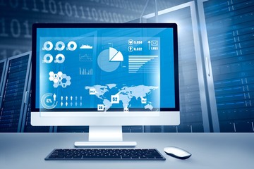 Poster - composite image of computer screen